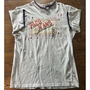 Men's Medium Vintage Y2K Paco Jeans Graphic Double T-Shirt